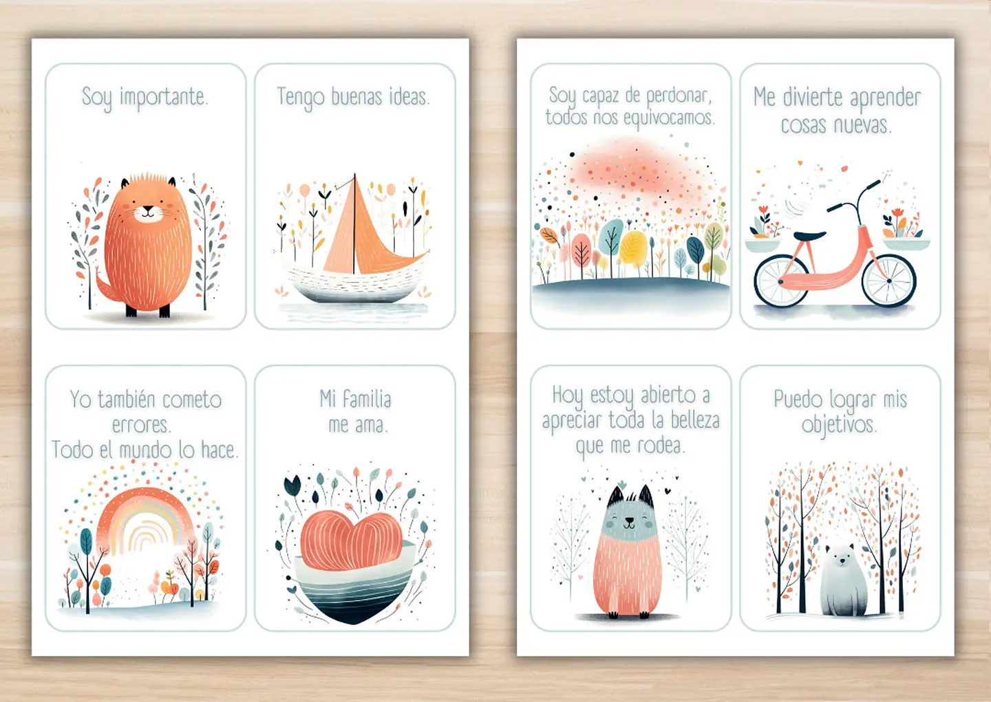 60 Tarjetas de Afirmaciones Positivas imprimibles para Niños 5