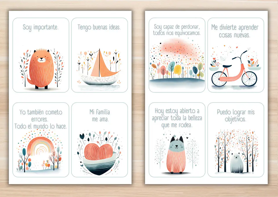 60 Tarjetas de Afirmaciones Positivas imprimibles para Niños 5