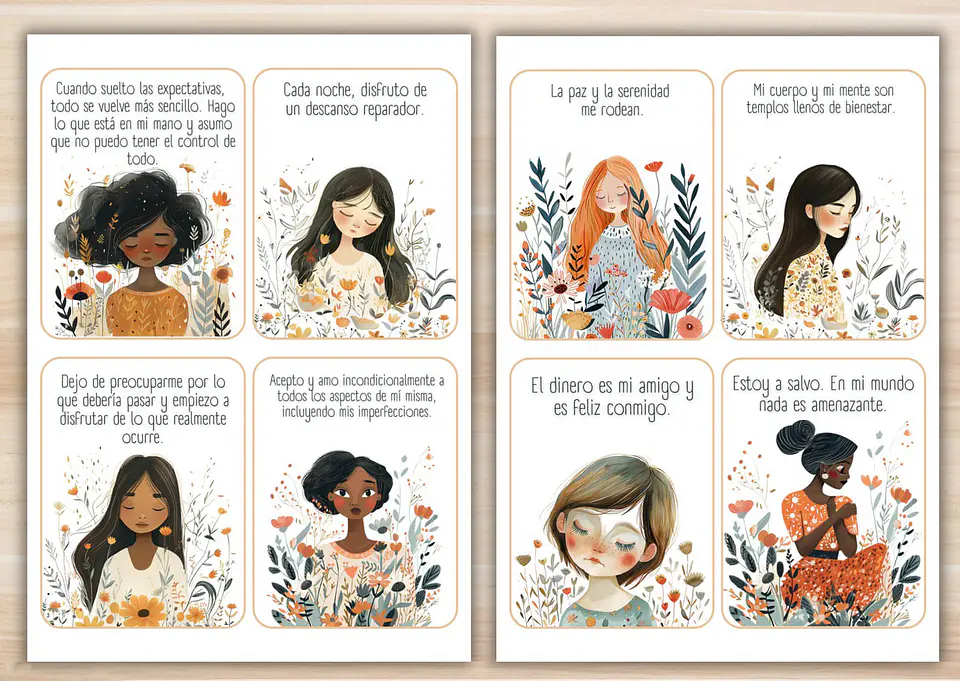 60 Tarjetas de Afirmaciones Positivas imprimibles para Mujeres 5