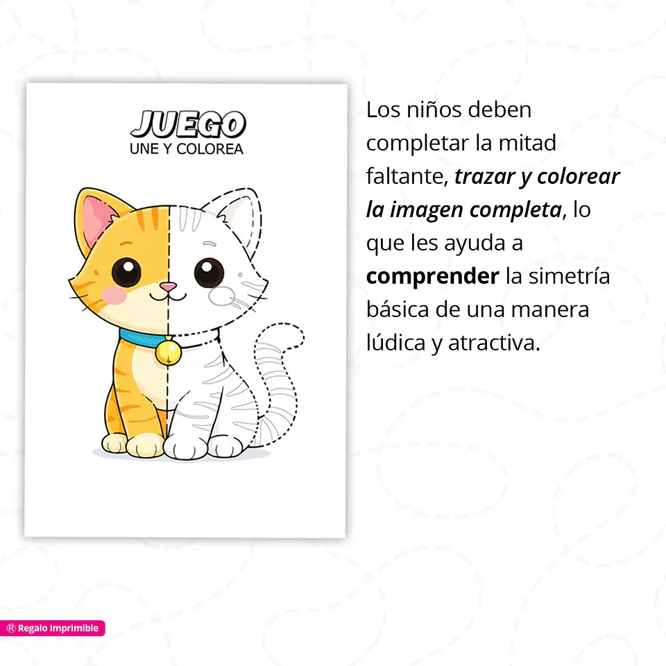 Kit de 12 Dibujos Simétricos para Niños - Actividades de Motricidad Fina PDF 3