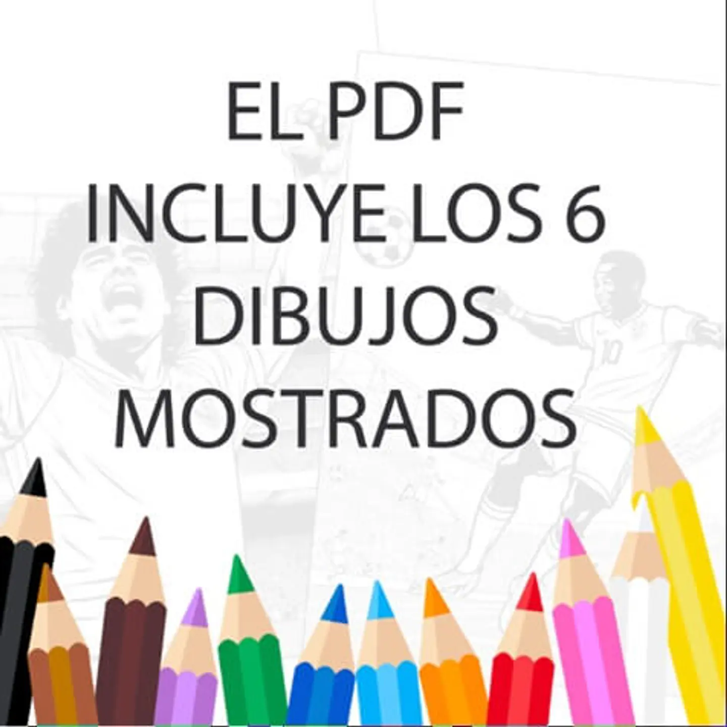 6 Hojas de Astros del Futbol para Colorear 5