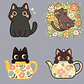 30 Stickers de Gatitos Primavera Imprimibles - Miniatura 7