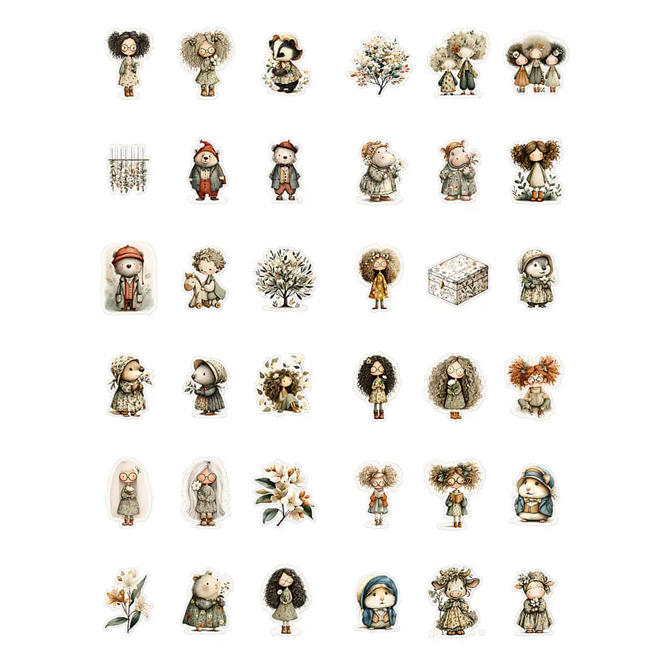 ✂️ Plancha para cortar - 150 Stickers Recortes Florales 4