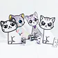 Gatitos Plegables para Colorear - Miniatura 1