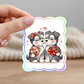 12 Stickers  Animalitos Enamorados - Miniatura 2