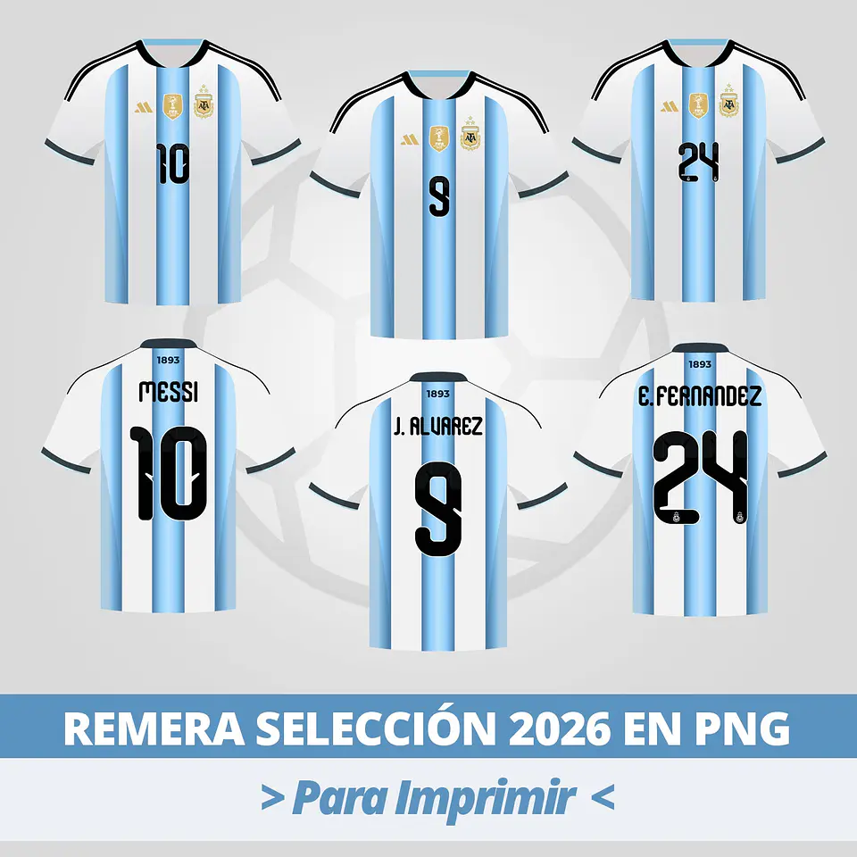 Remera Selección Argentina para Imprimir 3