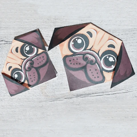 Perrito Pug Origami