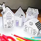 SET 4 CASITAS DE PAPEL (imprimibles) - Miniatura 1