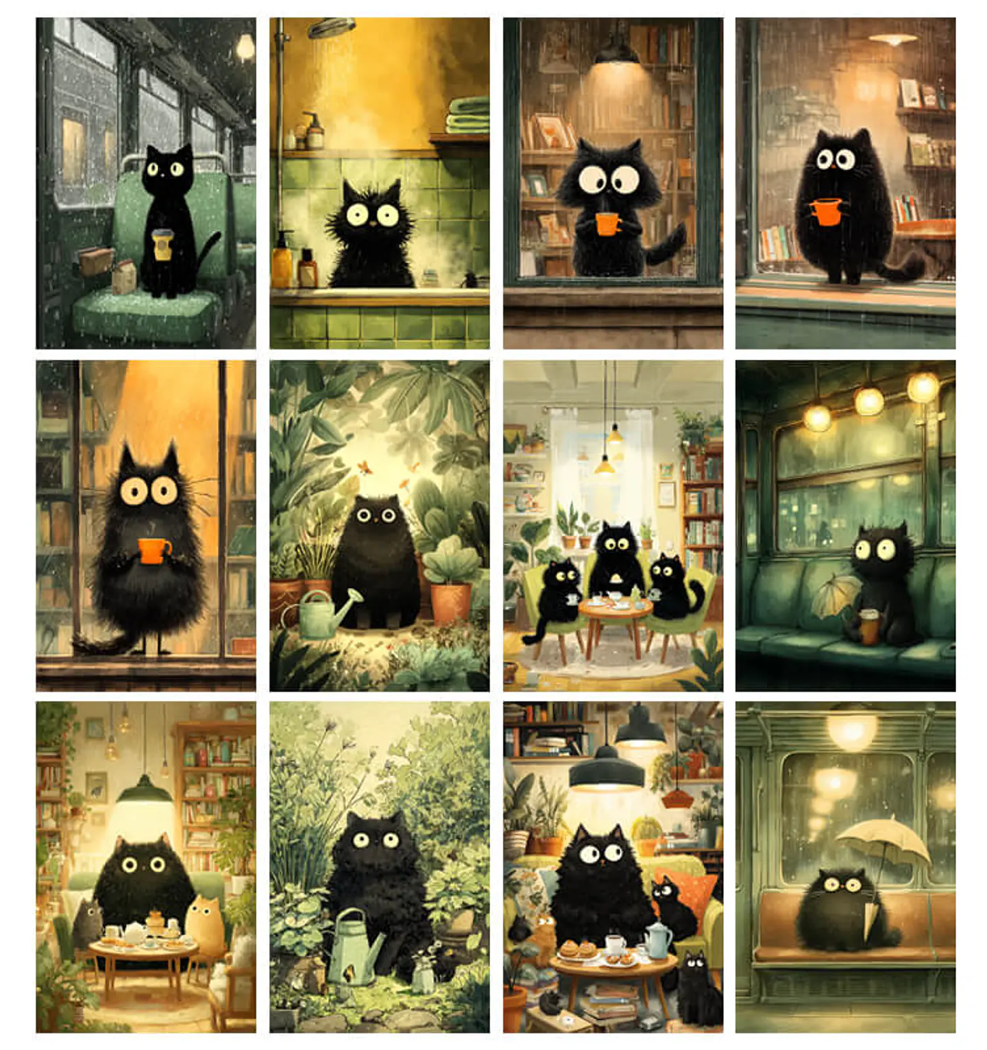 51 Láminas Historias de un Gatito Negro 3