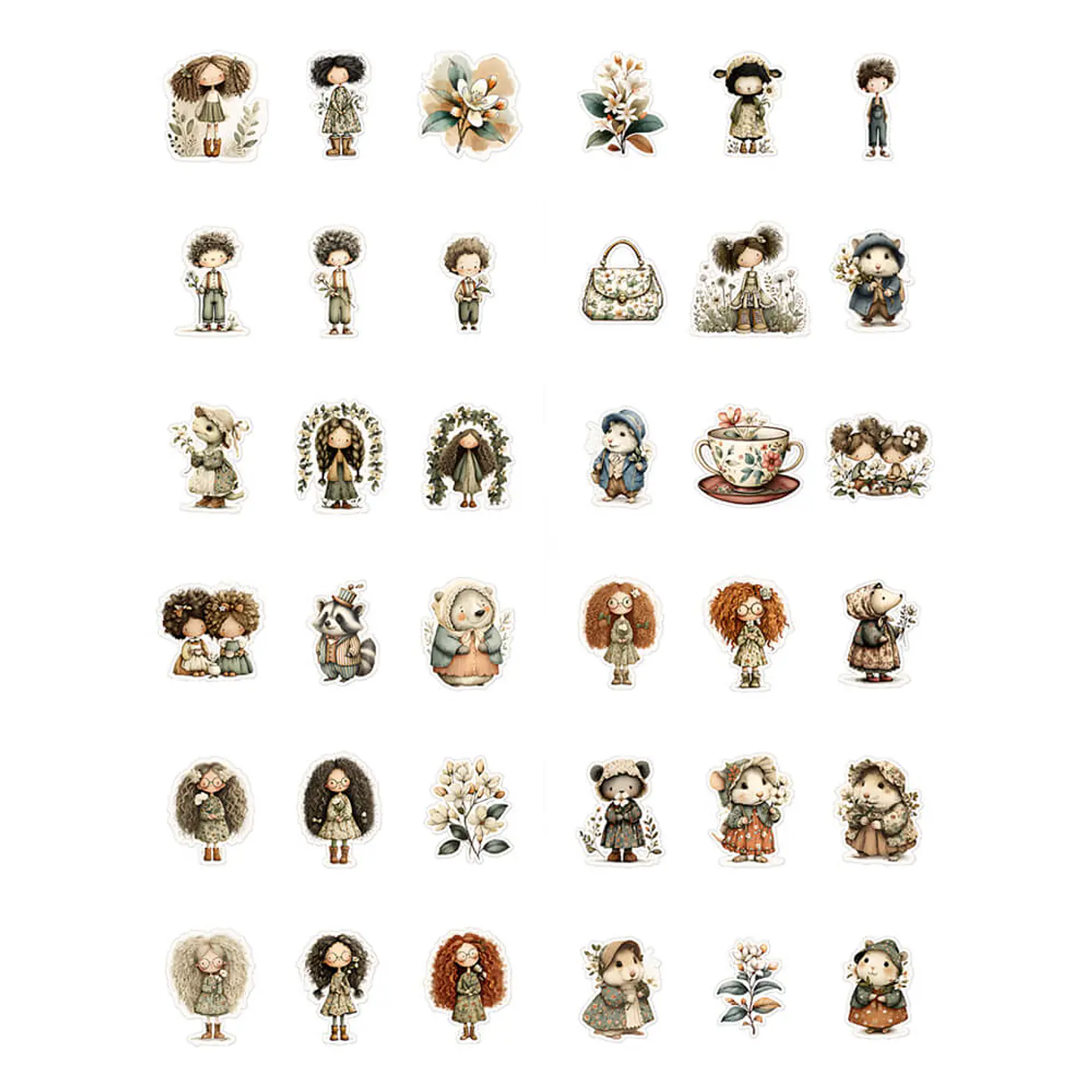 ✂️ Plancha para cortar - 150 Stickers Recortes Florales 6