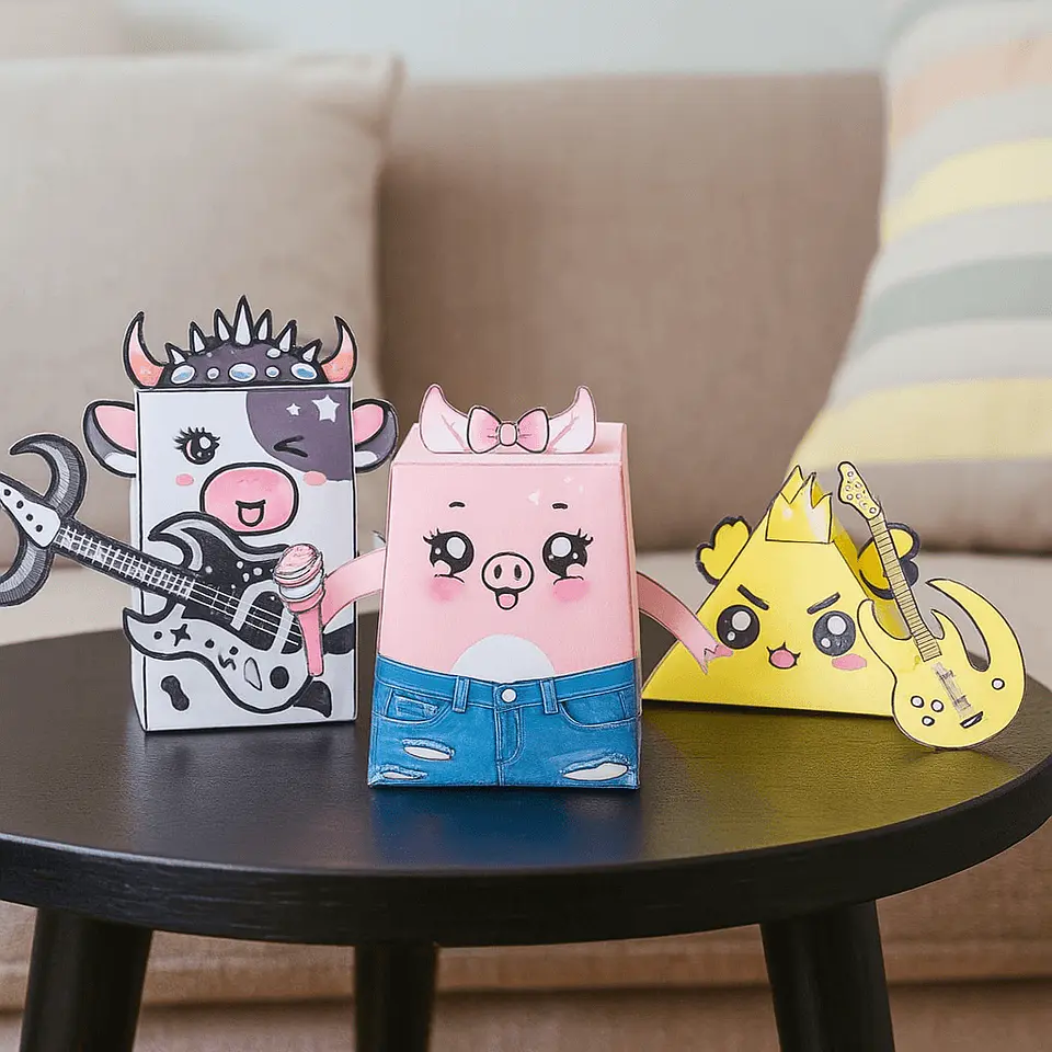 3 Animalitos Rockeros Imprimibles 1