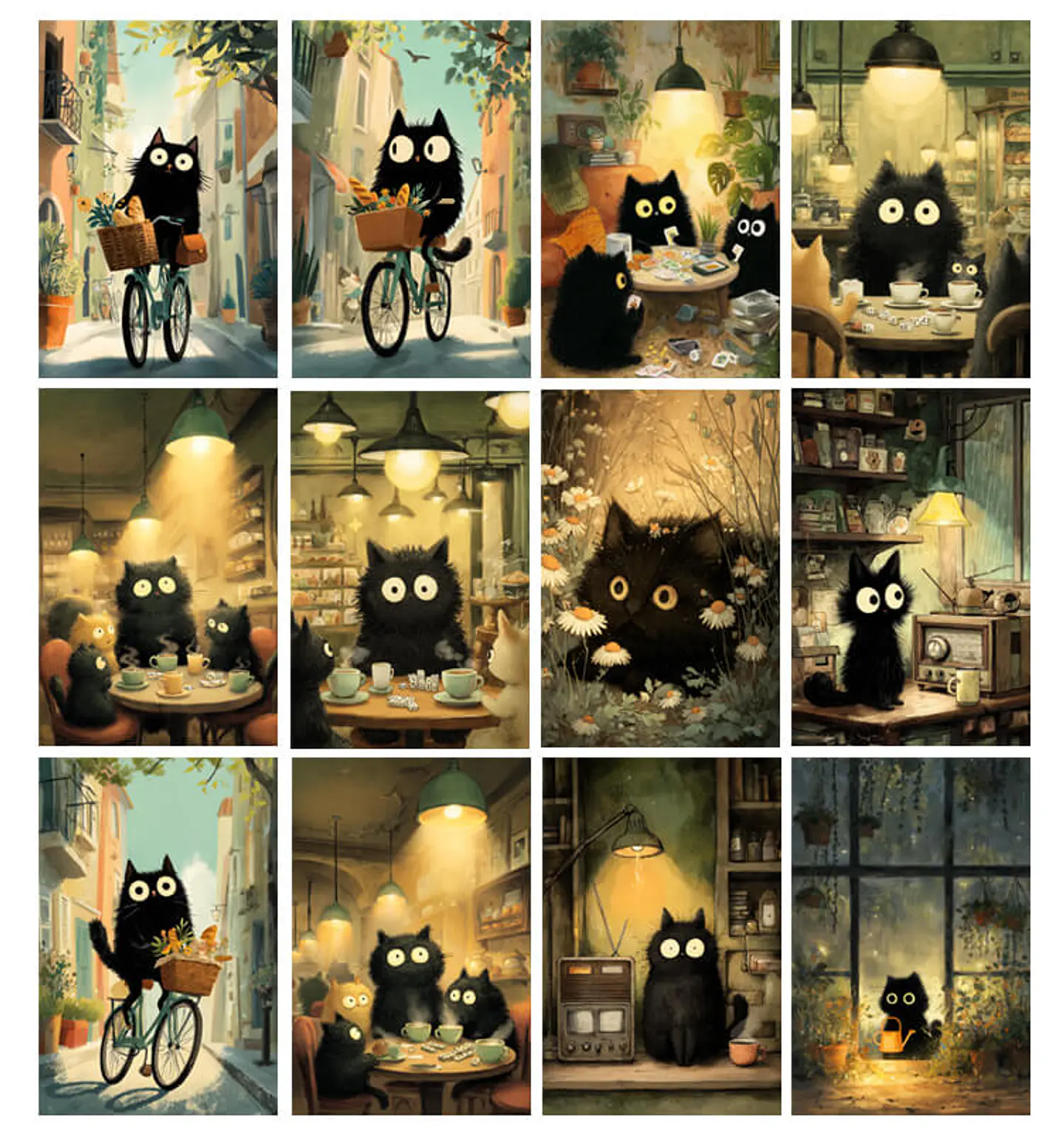 51 Láminas Historias de un Gatito Negro 4