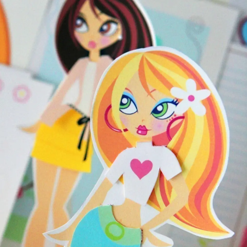 Muñecas de Papel Fashion-Moda Imprimible 2