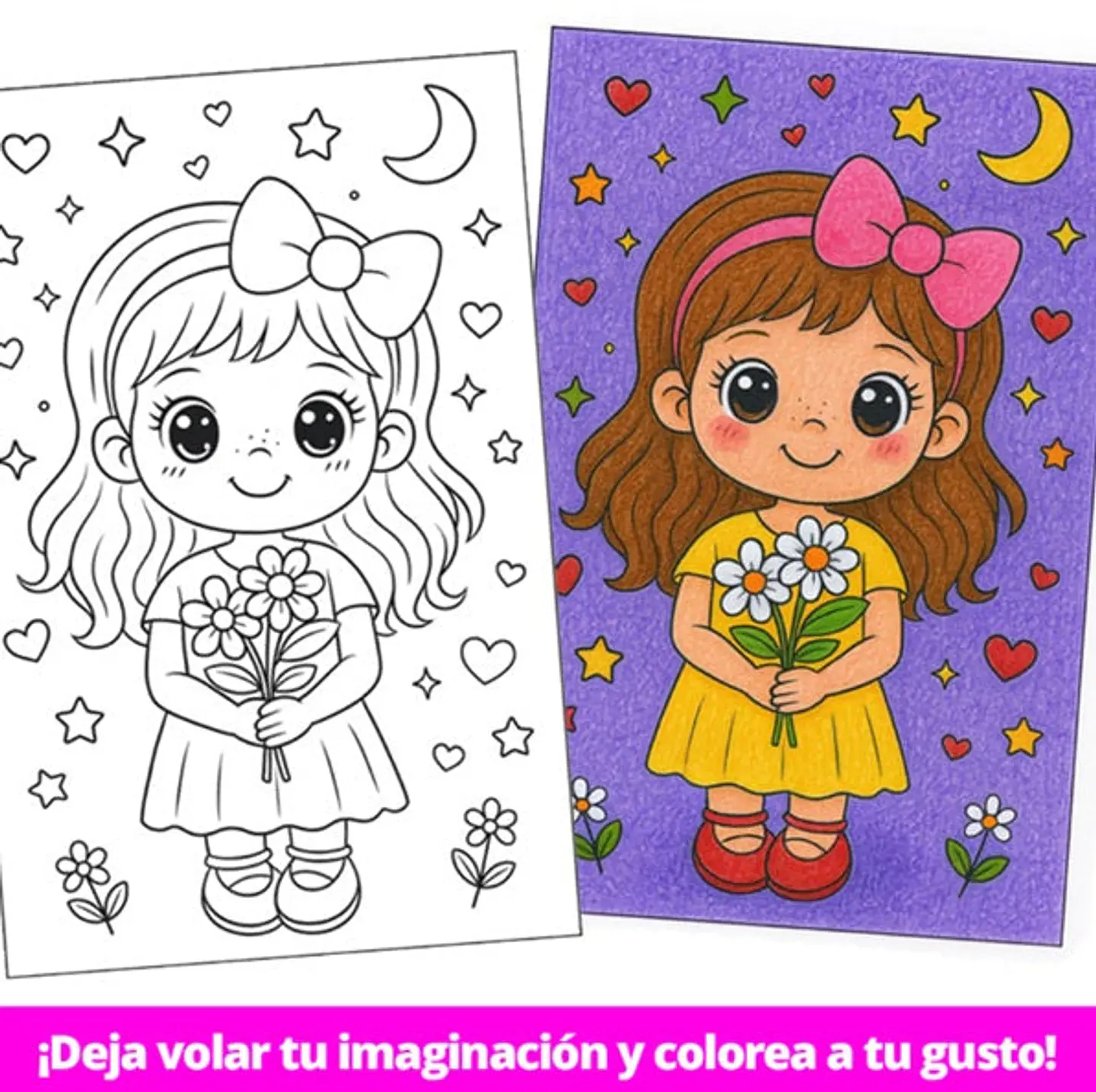 Cuaderno para Colorear Imprimible para Niñas de 3 a 7 años 3