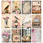 Pack 100 Láminas Estilo Diario Rosa Junk Pastel - Miniatura 5