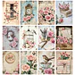 Pack 100 Láminas Estilo Diario Rosa Junk Pastel - Miniatura 6