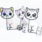 Gatitos Plegables para Colorear - Miniatura 4