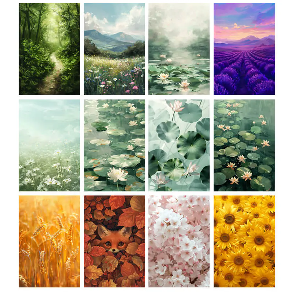 Pack 100 Animales Curiosos entre flores, bosques, y ramas 7