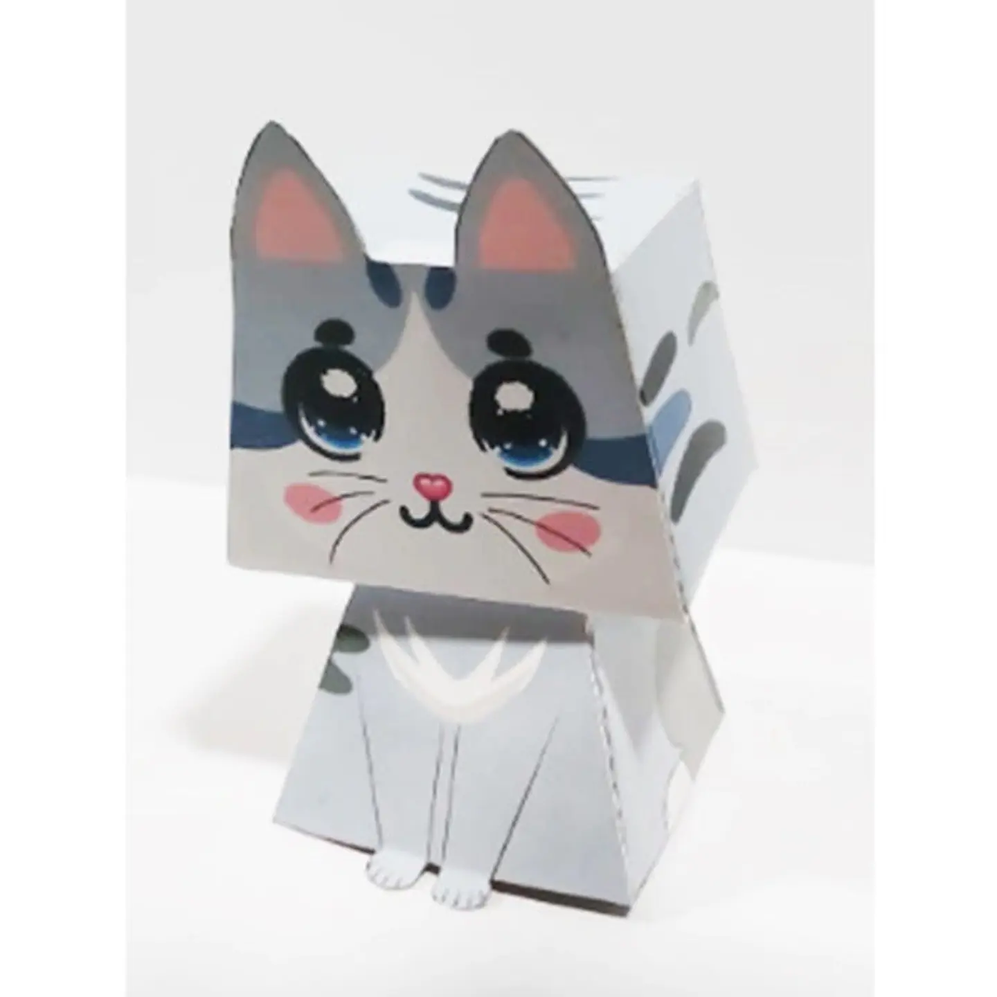 Gatito de papel Gris Imprimible 5