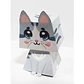 Gatito de papel Gris Imprimible - Miniatura 5