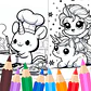 Unicornios Fan para Colorear - Miniatura 4