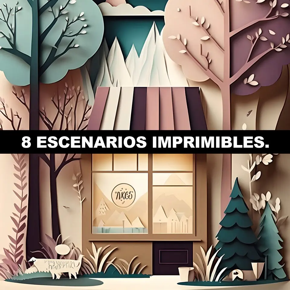 Muñecas de Papel Acuarela Imprimibles 5