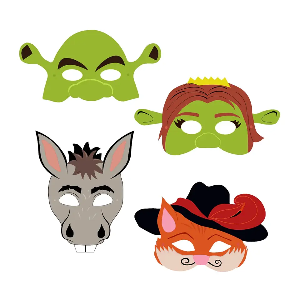 Máscaras Shrek Imprimibles 1