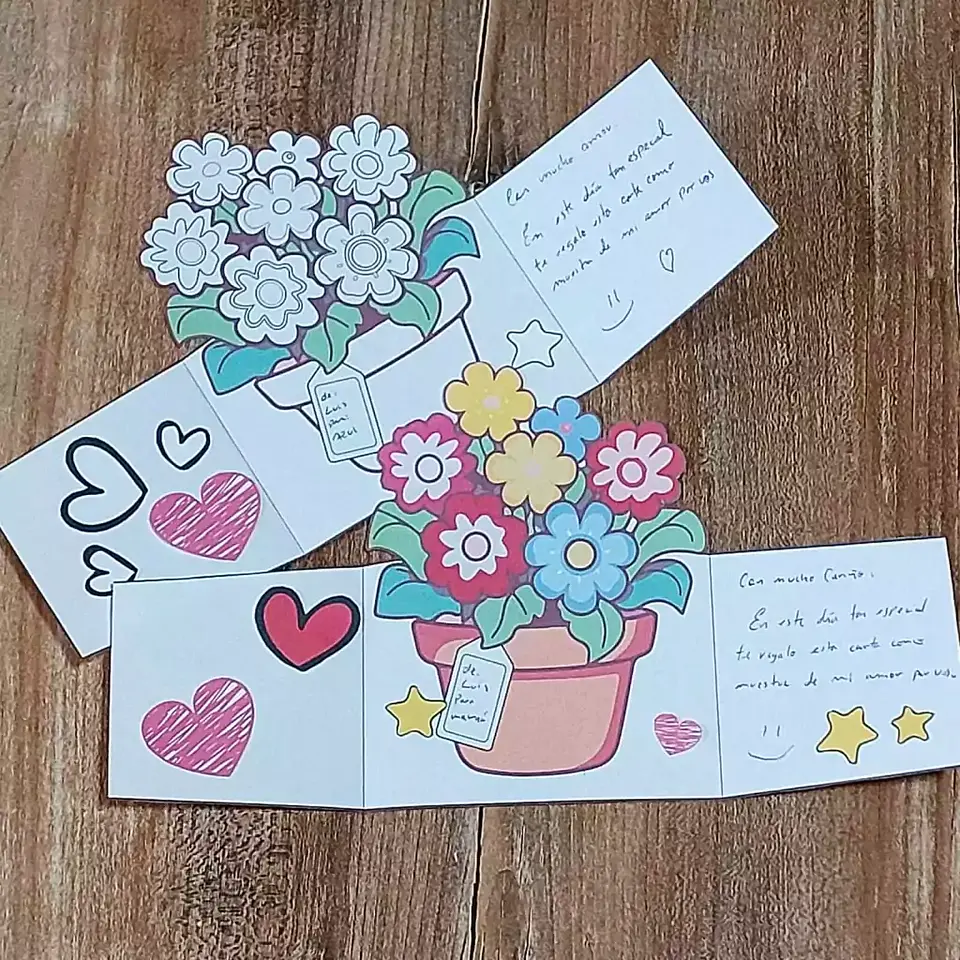 Tarjeta Floral para dedicar 2