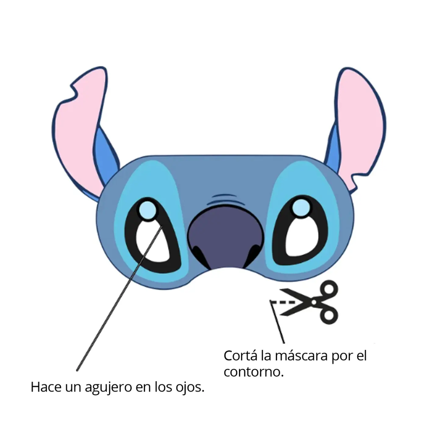 Máscaras Stitch Imprimibles 4
