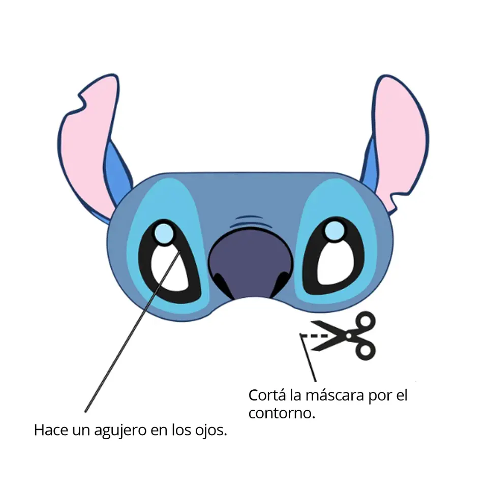 Máscaras Stitch Imprimibles 4