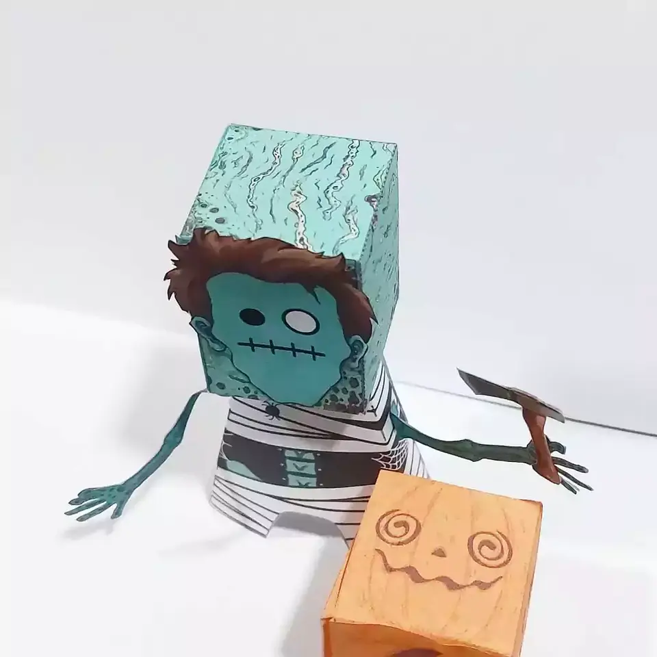 Zombie Poker-Face Imprimible 4