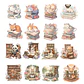 Set 23 Stickers Animalitos Lectores Imprimibles - Miniatura 2