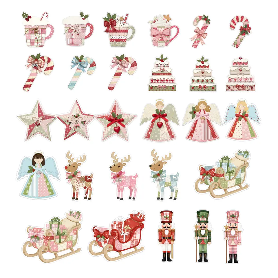 Set 58 Stikers Recortes Navidad Imprimible 2