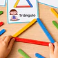 Actividad Montessori de Formas y Colores | Plantillas de Figuras con Palitos de Helado - Miniatura 2