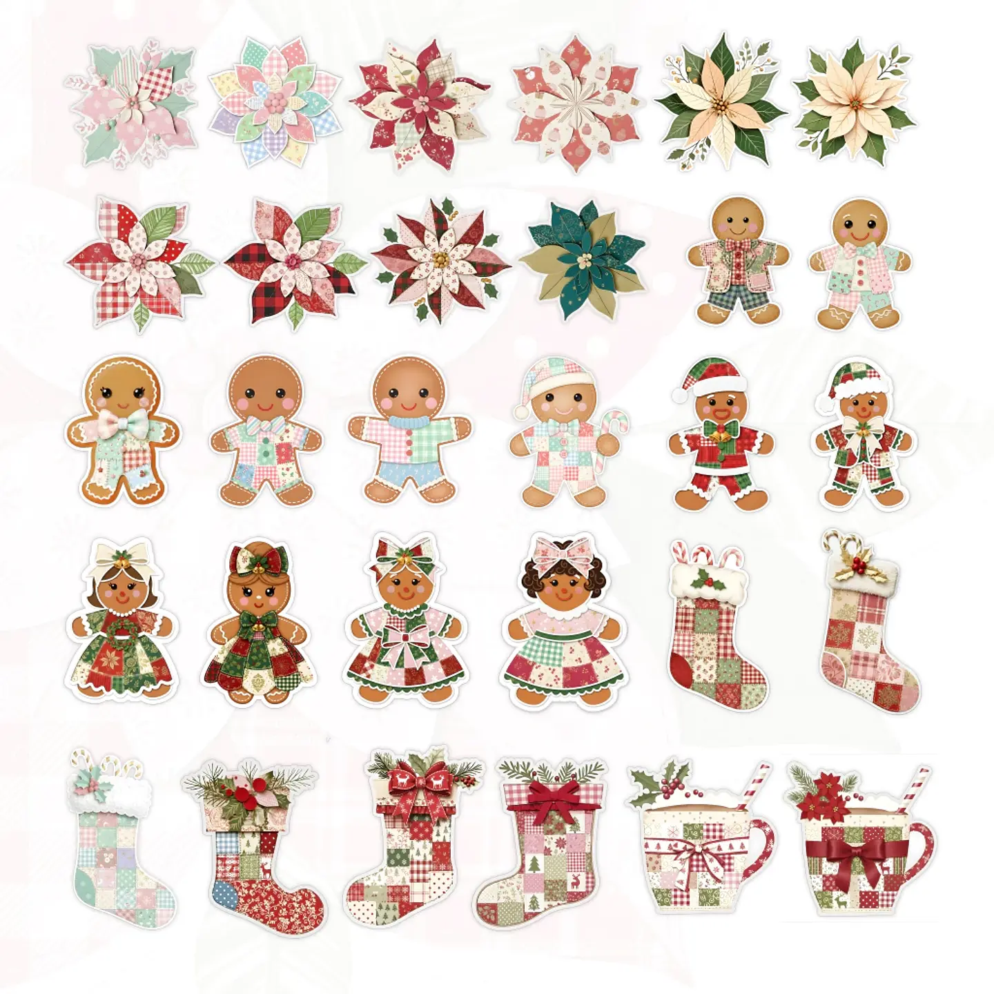 Set 58 Stikers Recortes Navidad Imprimible 3