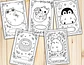 Criaturitas Kawaii para Colorear - Miniatura 4
