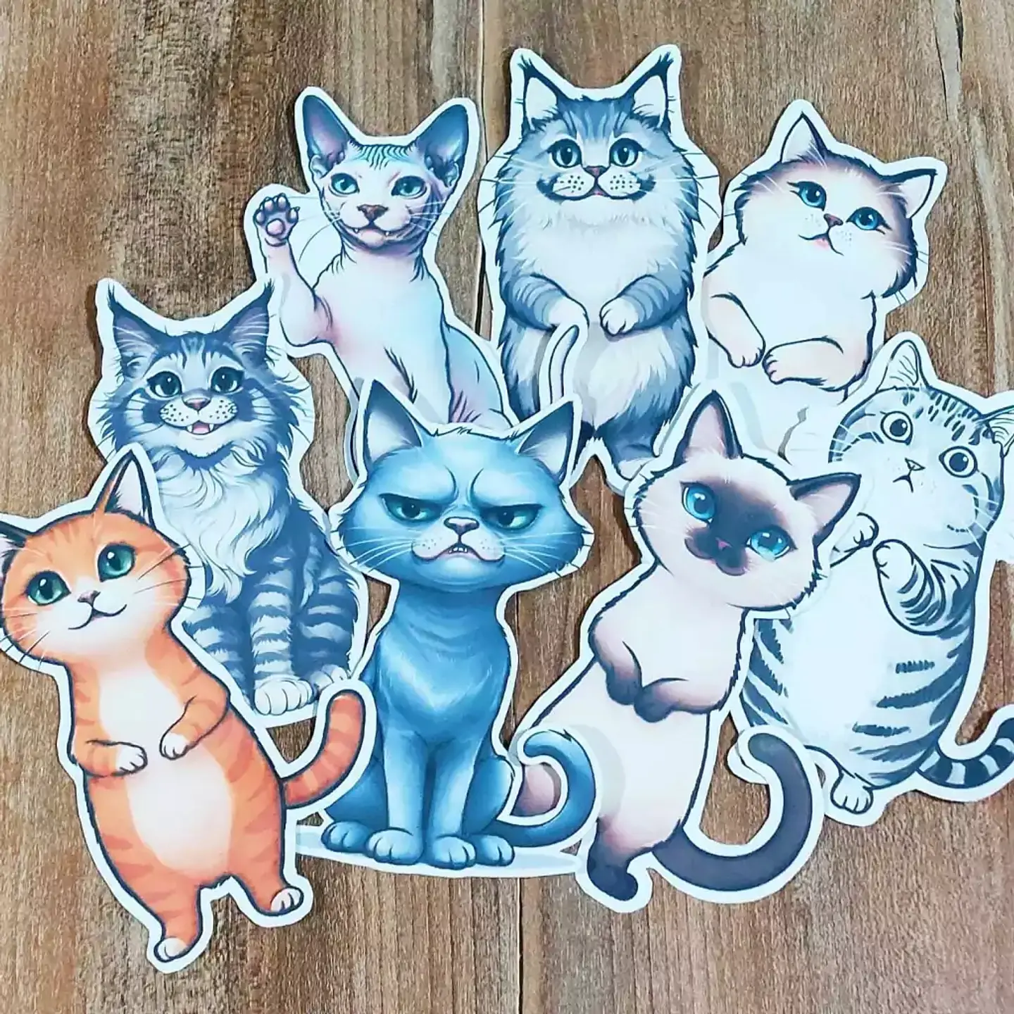 Set de 8 Marca-Páginas de Gatitos Imprimibles 5