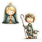 Pack 135 Stickers Nacimiento Navideño Imprimible - Miniatura 4