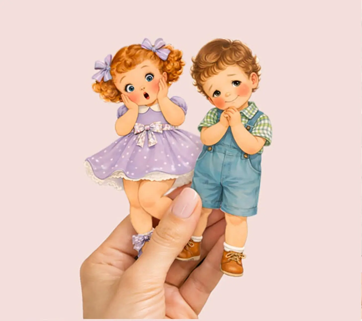 Stickers Muñequitos de 1950s / 70s – 25 Personajes Retro 5