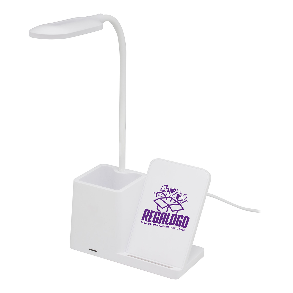 ORGANIZADOR DE ESCRITORIO CON LÁMPARA 