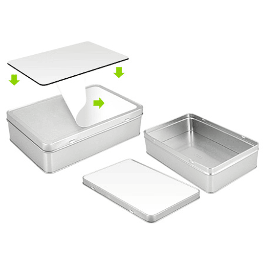 Caja Metálica Rectangular Sublimación