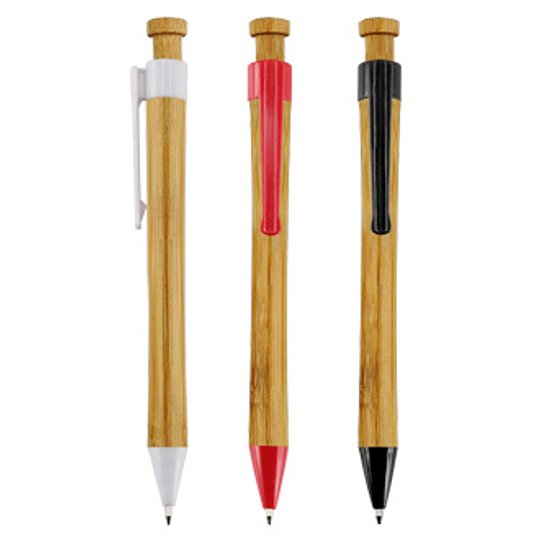 Bolígrafo de Bamboo 100 unidades con logo full color