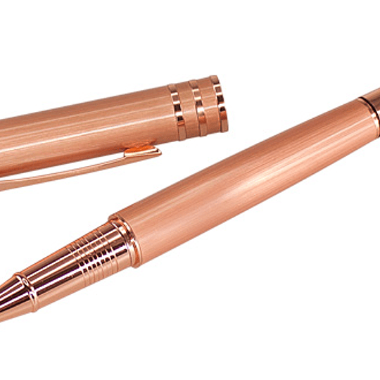 Roller Pen Metálico Encobrizado 50 unidades Grabado en laser