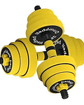 Set Kit Par Mancuerna Cementada Pvc Ajustable Extension 30kg