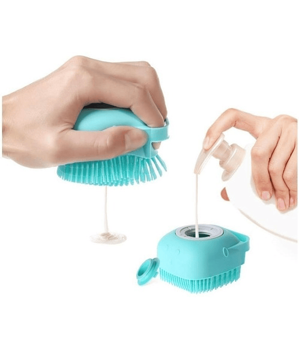 Cepillo De Baño Masajeador Shampoo Cepillo Silicone