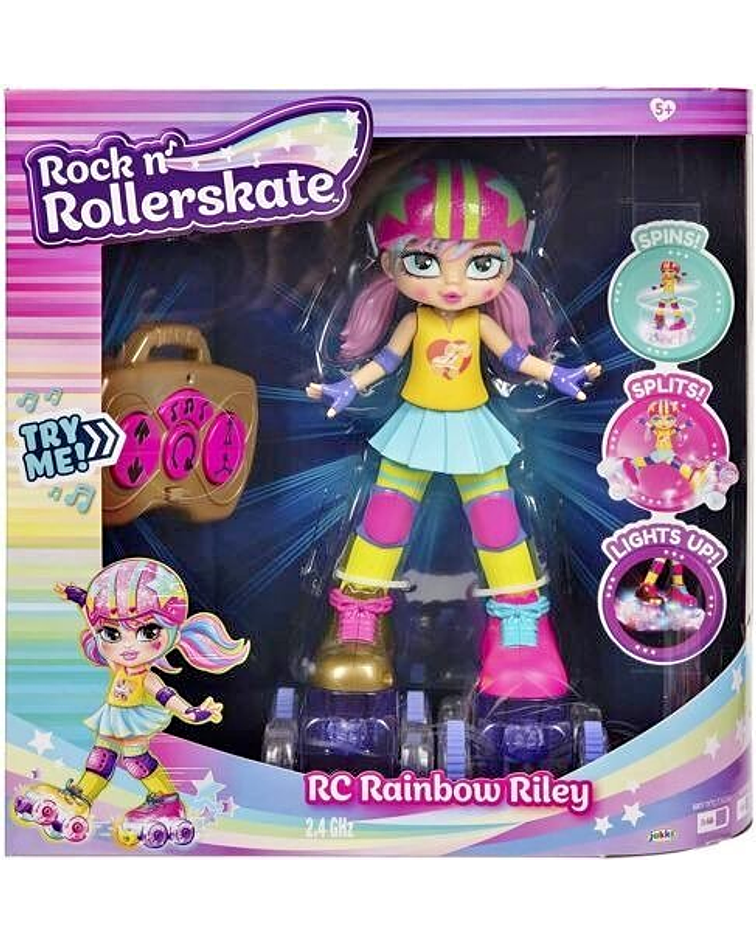Muñeca Rock N Rollerskate Rainbow Riley Patinaje