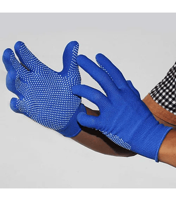 Guantes de trabajo antideslizantes con Gel de sílice para hombre, manoplas de dedo completo