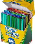 Marcadores Crayola Super Tips 100 Colores Lavables