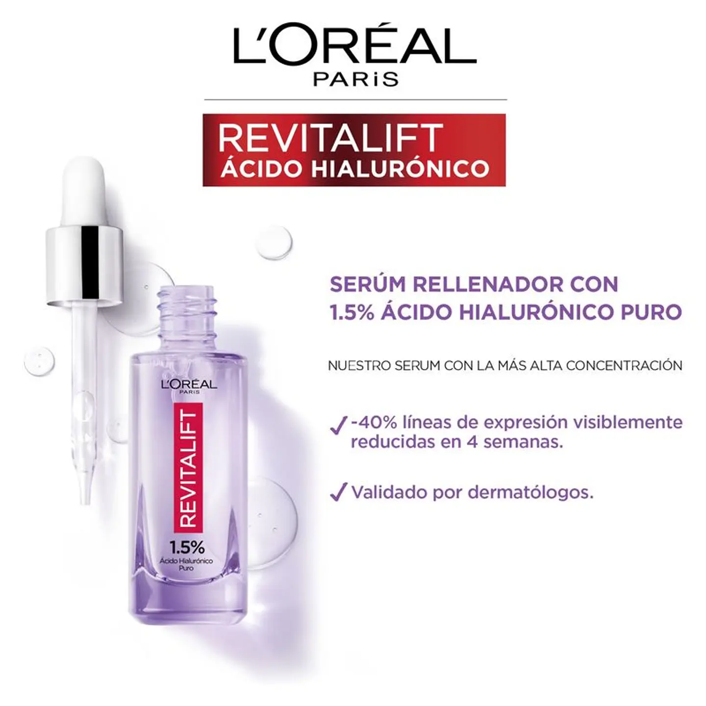 Sérum Revitalift Ácido Hialurónico 1,5 % – Dermo Expertise 4