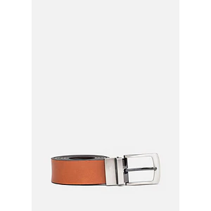 CORREA REVERSIBLE DE CUERO LISO Look